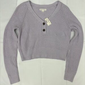 Aeropostale Lavender V-Neck Sweater